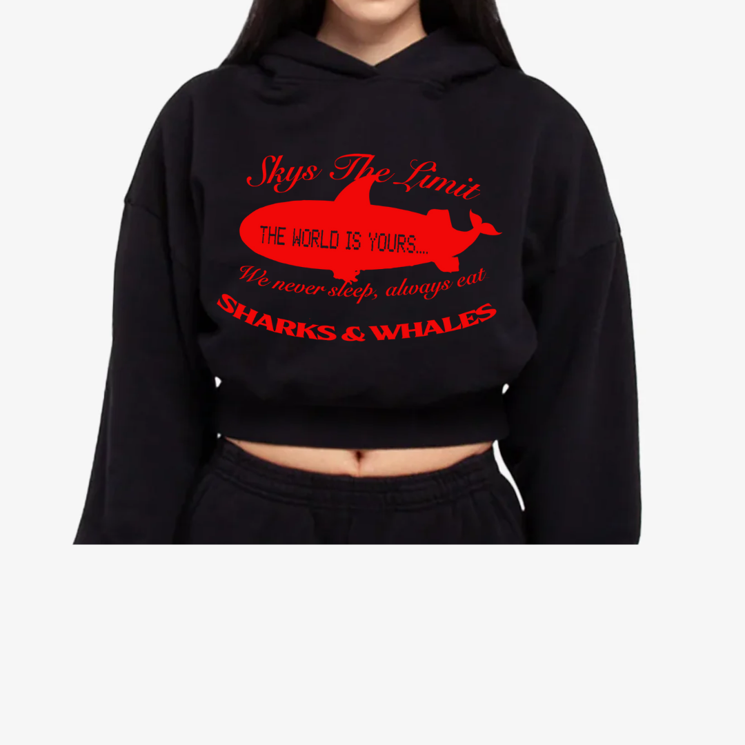 Women's Crop Top Hoodie