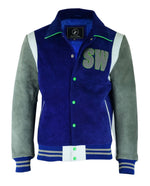 Load image into Gallery viewer, Sharks &amp; Whales Men&#39;s Varsity Jacket
